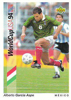 Alberto Garcia Aspe Mexico Upper Deck World Cup 1994 Preview Eng/Spa #38